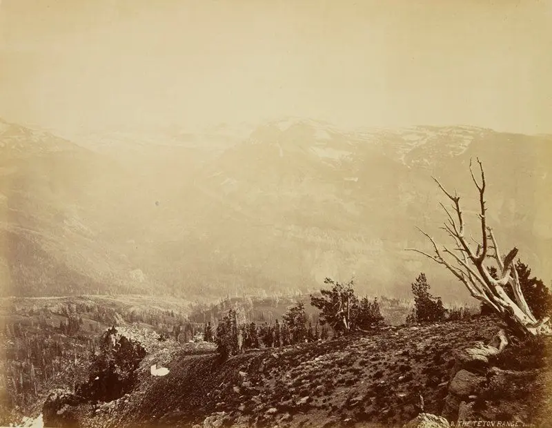 The Teton Range South by William Henry Jackson