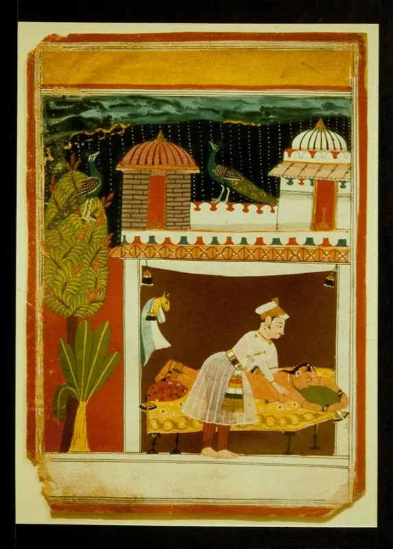 Man Massaging Woman by Malwa School