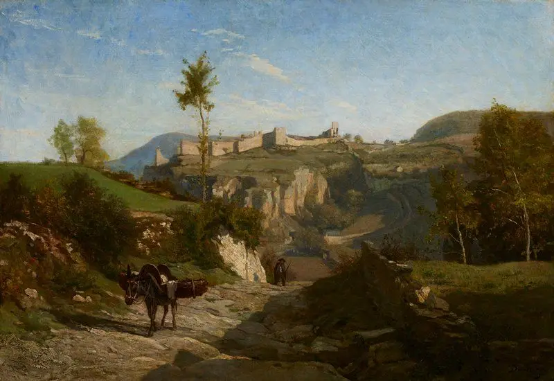 Landscape near Crémieu by Charles-François Daubigny