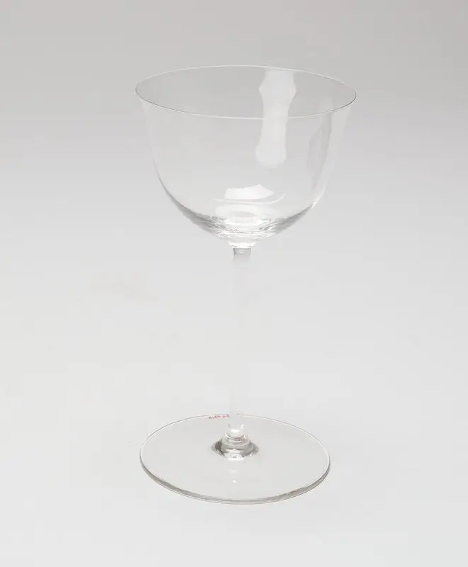 Red wine glass, from a five piece stemware setting by Designer: Josef Hoffmann