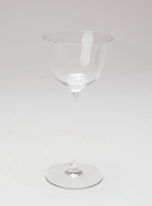White wine glass, from a five piece stemware setting by Designer: Josef Hoffmann
