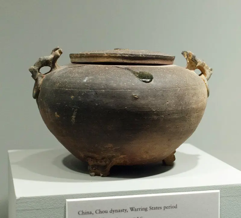 Covered jar by China