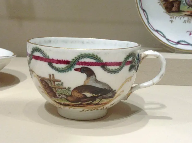 Cup and saucer from Solitaire Set by Höchst Porcelain Factory