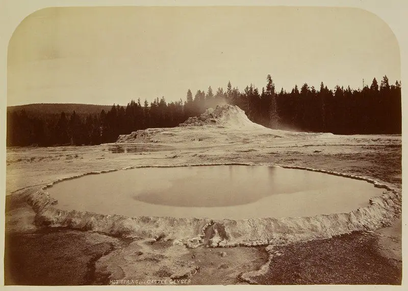 Hot Spring and Castle Geyser by William Henry Jackson
