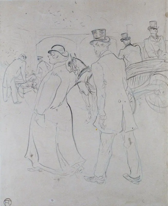 At Armenonville (The Follower) by Henri de Toulouse-Lautrec