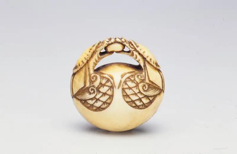 Netsuke [Mokugyo] by Yūgyoku 遊玉