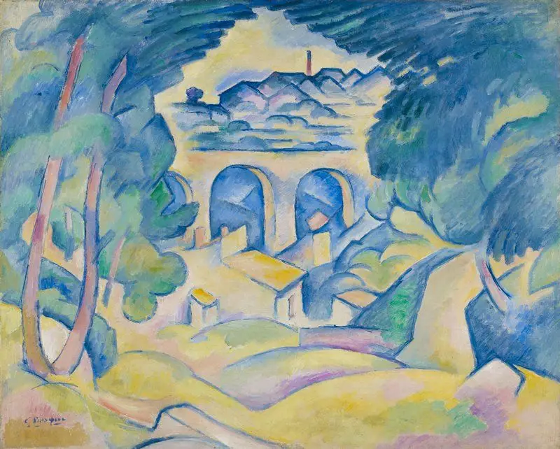 The Viaduct at L'Estaque by Georges Braque