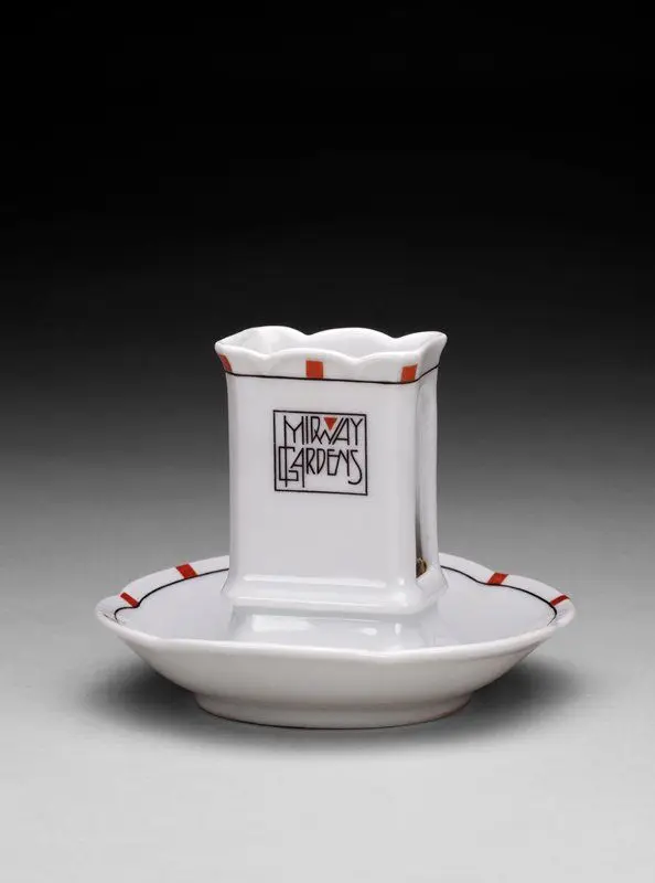 Match holder/ashtray by Frank Lloyd Wright