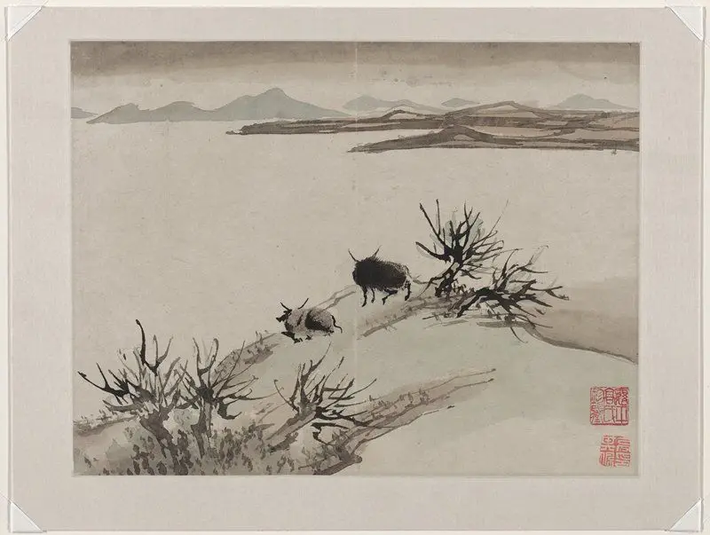 Finger Painting, from an album of ten by Gao Qipei