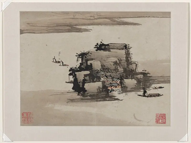 Finger Painting, from an album of ten by Gao Qipei