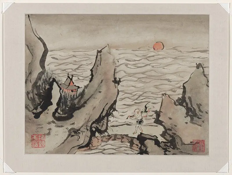 Finger Painting, from an album of ten by Gao Qipei