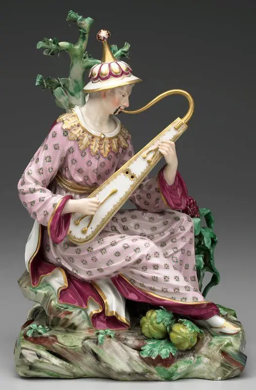 Chinese musician, one of a pair by Designer: Joseph Weinmuller
