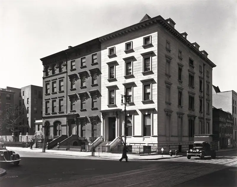 Fifth Avenue Houses, Numbers 4, 6, 8 by Berenice Abbott