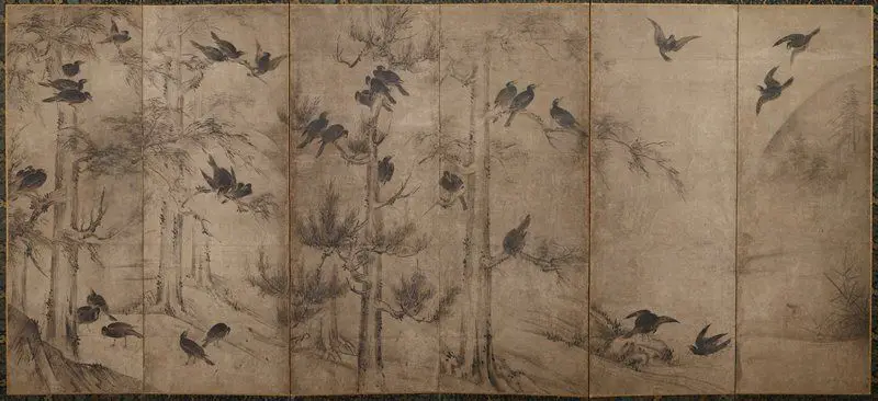 Crows and Cryptomeria by Japan