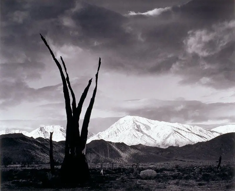 Sunrise, Mount Tom, Sierra Nevada, California by Ansel Adams