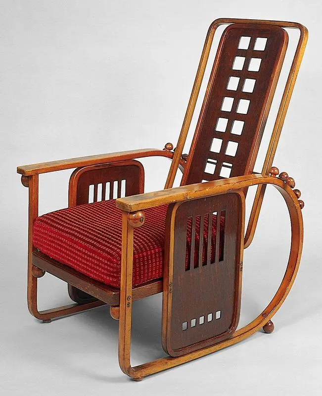 Sitzmaschine reclining armchair, model no. 670 by Designer: Josef Hoffmann