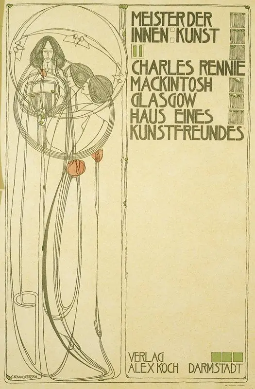 Plate 11, from Meister der Innen: Kunst II: Charles Rennie Mackintosh Haus Eines Kunstfreundes (House for an Art Lover) by Charles Rennie Mackintosh