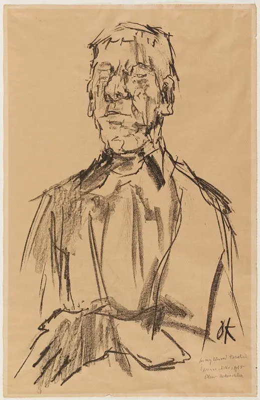Self-Portrait by Oskar Kokoschka