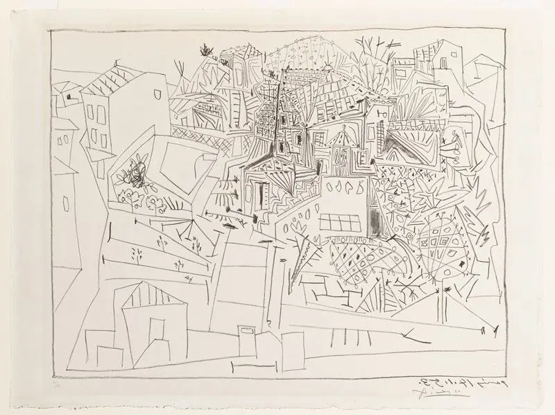 Paysage a Vallauris by Pablo Picasso