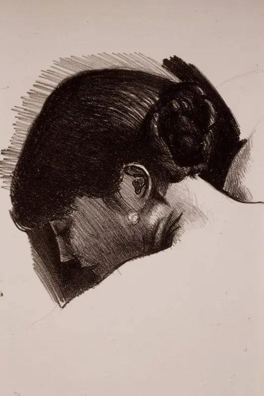 Brune au chignon by André Derain