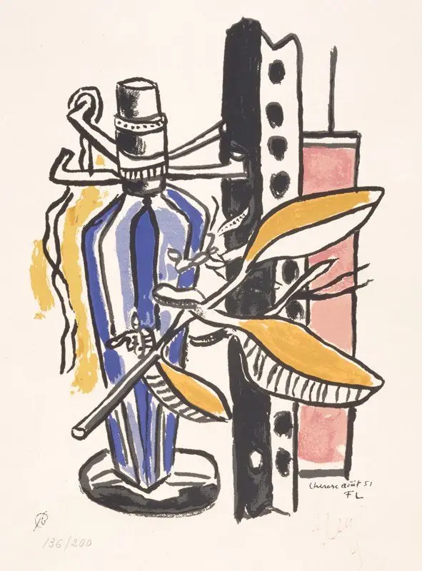 The Blue Bottle by Fernand Léger