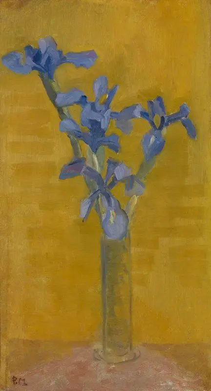 Irises by Piet Mondrian