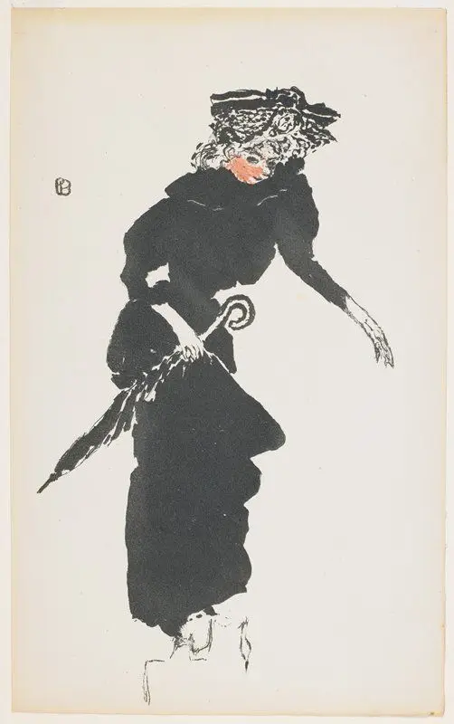 Woman with an Umbrella by Pierre Bonnard