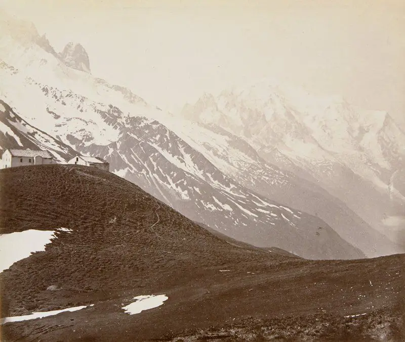 Mont Blanc from Col de Balve by Adolphe Braun