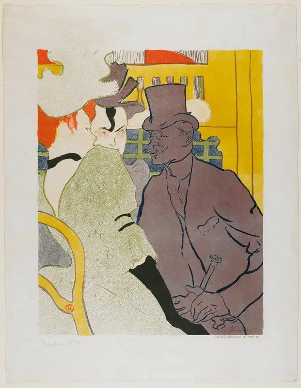 The Englishman at the Moulin Rouge by Henri de Toulouse-Lautrec