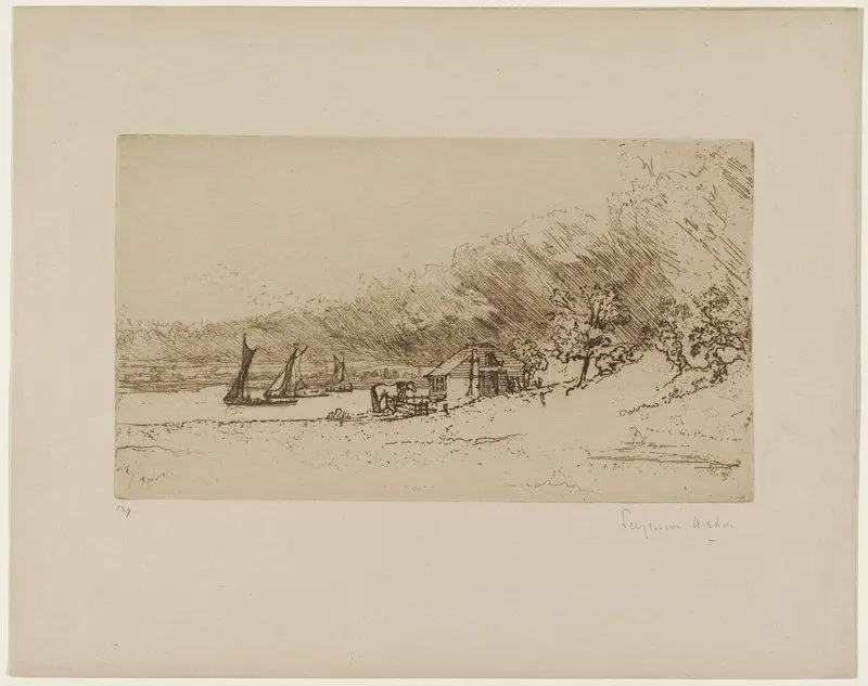 The Boat House by Francis Seymour Haden