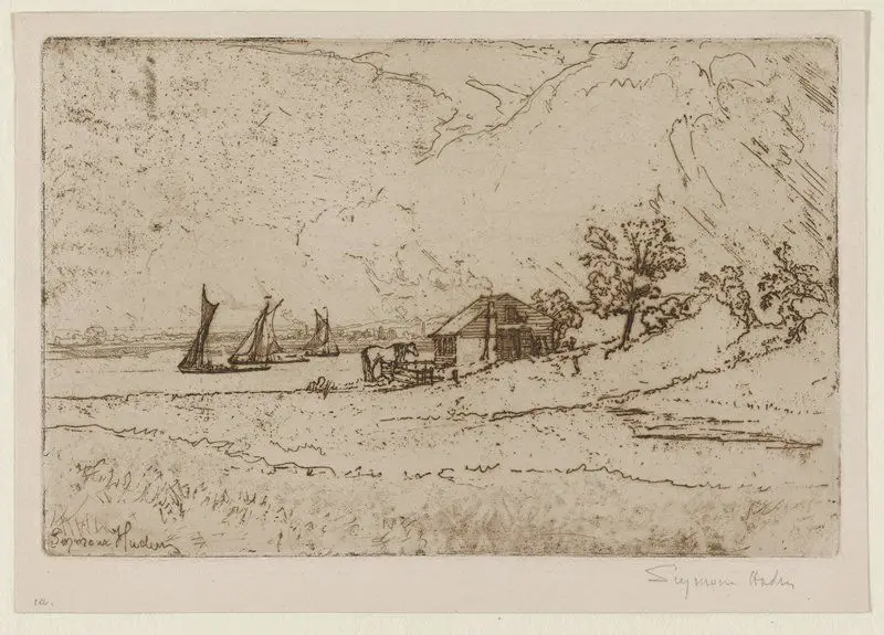 The Boat-House by Francis Seymour Haden