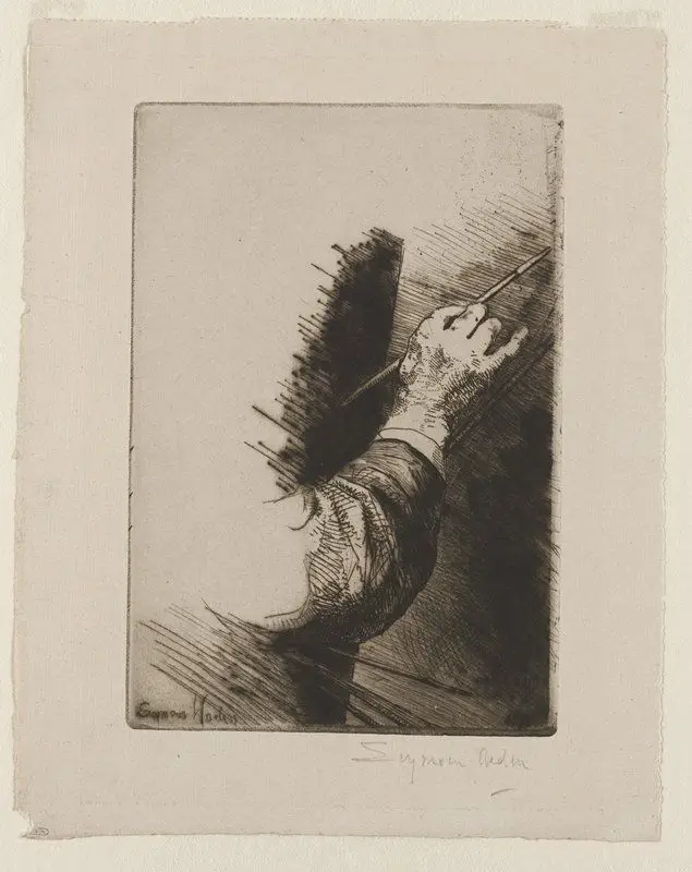 Hand Painting by Francis Seymour Haden