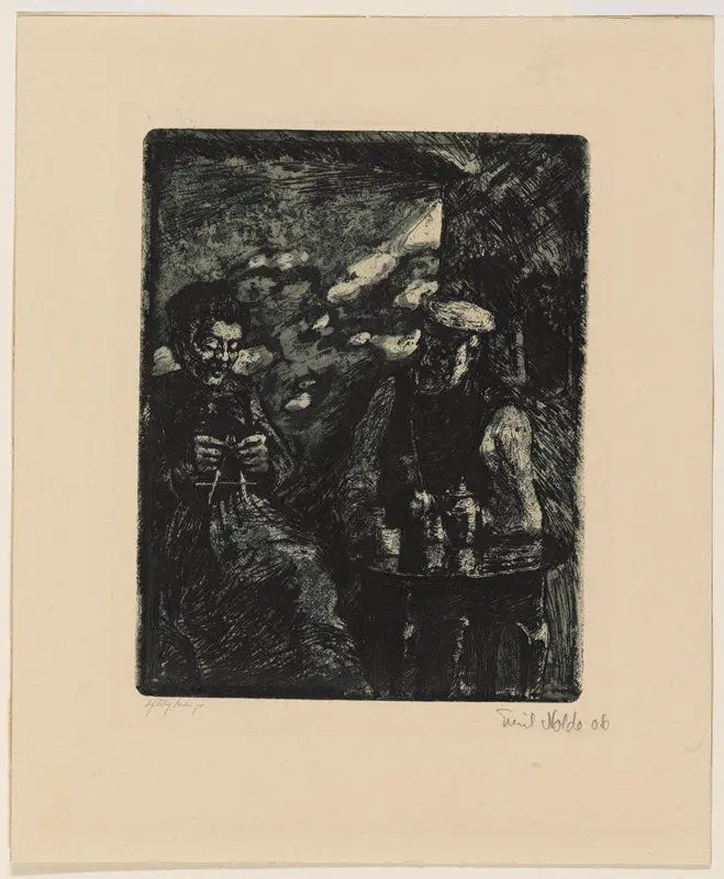 Farmer and Wife by Emil Nolde (born Emil Hansen)