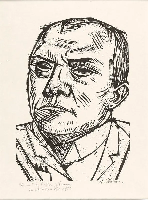 Self-Portrait by Max Beckmann