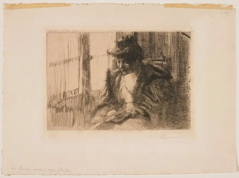 Woman Reading by a Window by Albert Besnard