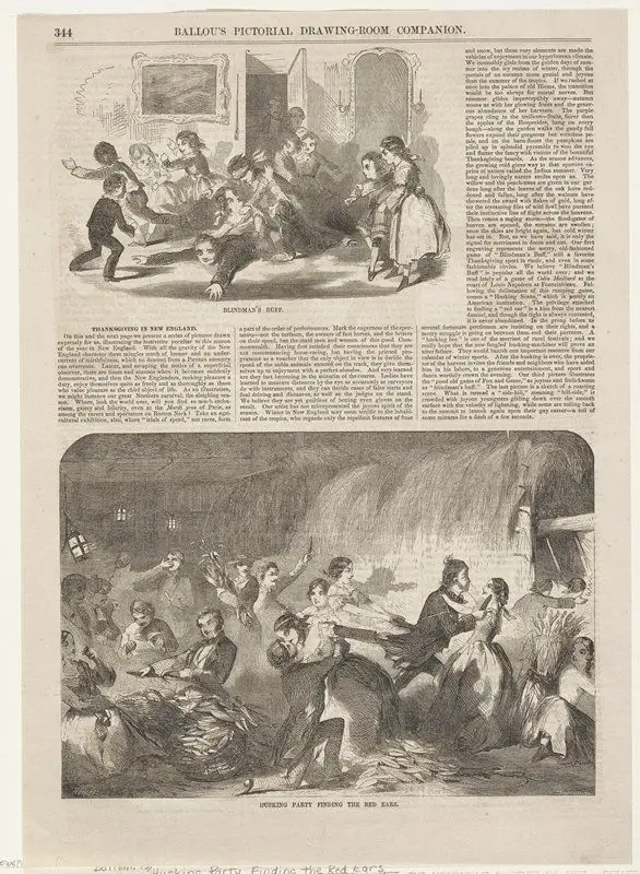 Husking Party Finding the Red Ears by Winslow Homer