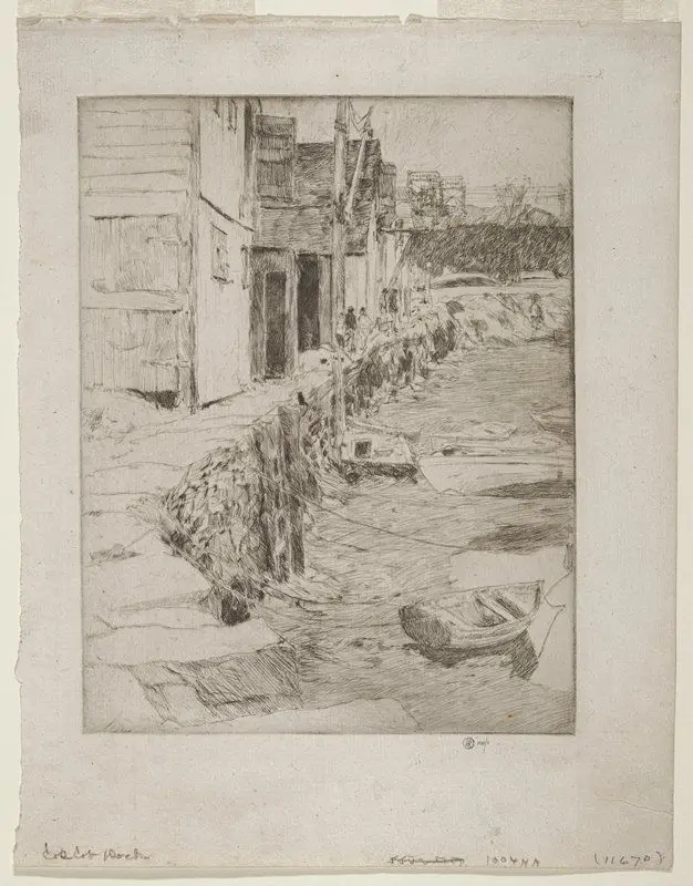 Cos Cob Dock by Childe Hassam