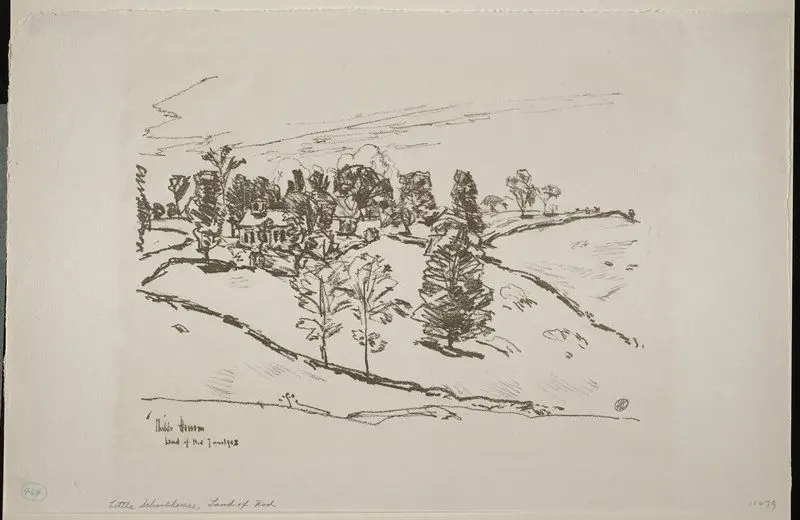 Little School House, Land of Nod by Childe Hassam