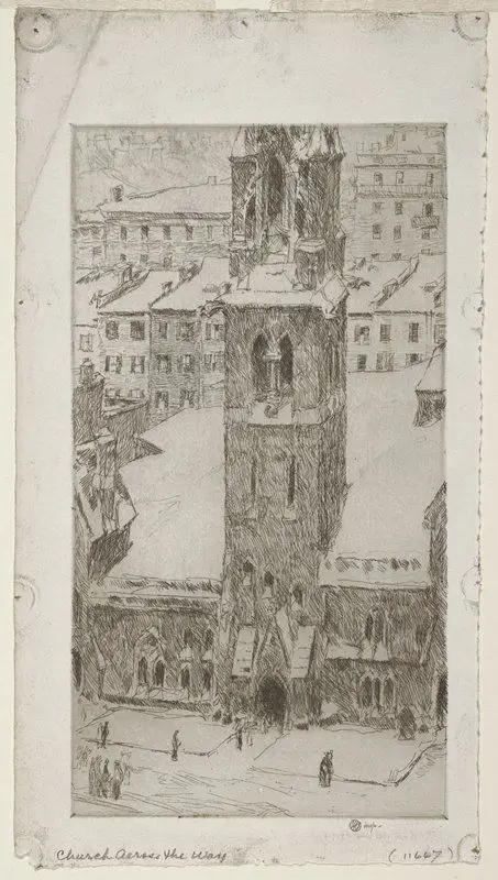 Church Across the Way by Childe Hassam