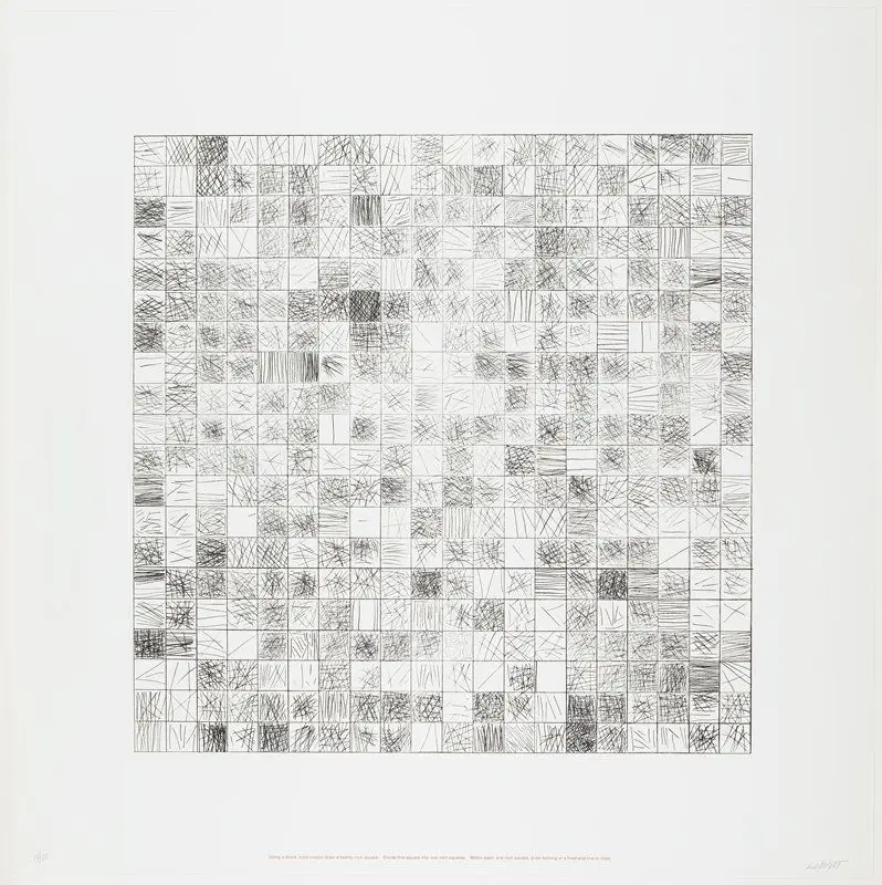 Plate 7, from Work from Instructions by Sol LeWitt
