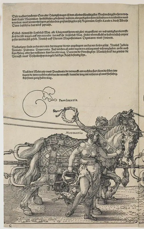 Large Triumphal Carriage of Maximilian I by Albrecht Dürer