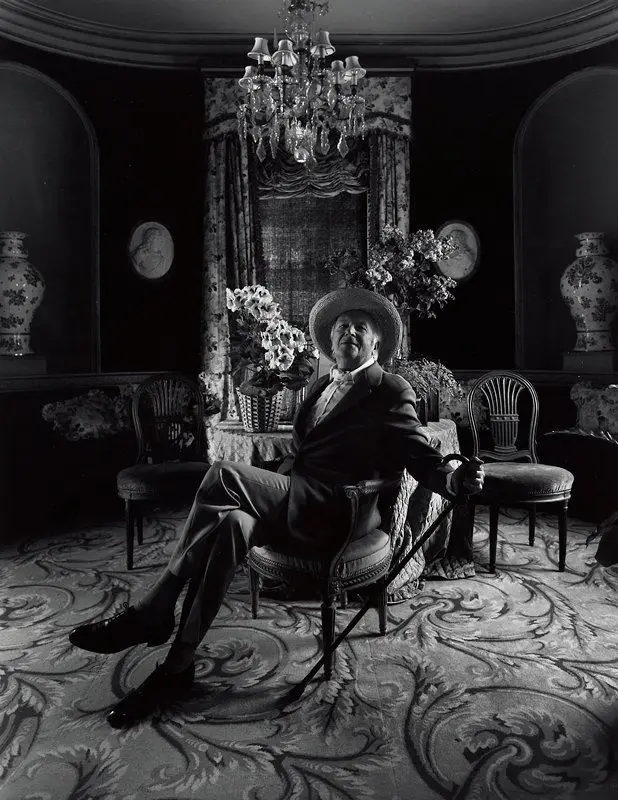 Sir Cecil Beaton, Broadchalke, Salisbury, England by Arnold Newman