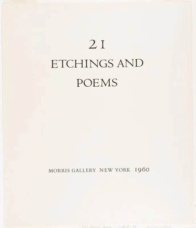21 Etchings and Poems by Various artists