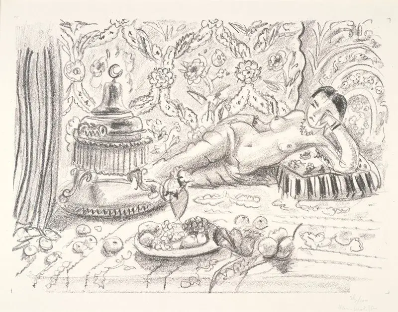 Odalisque, Brazier, and Bowl of Fruit by Henri Matisse