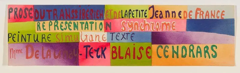 Prospectus for La Prose du Transsibérien et de la petite Jehanne de France by Sonia Delaunay