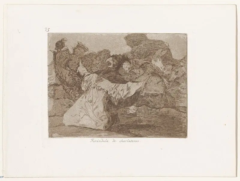 Charlatan's Show by Francisco José de Goya y Lucientes