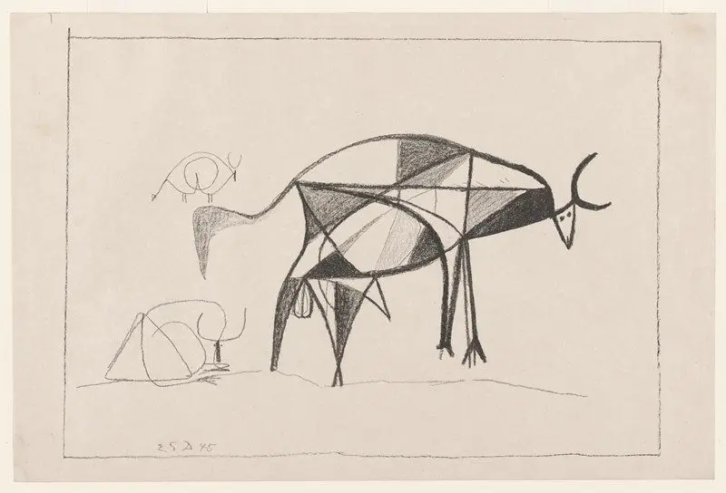 Taureau de Profil by Pablo Picasso