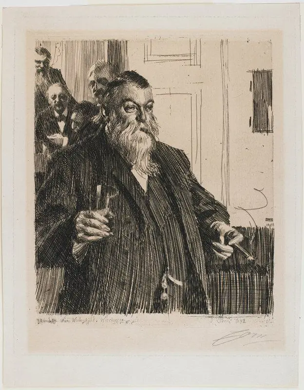 The Toast II by Anders Zorn