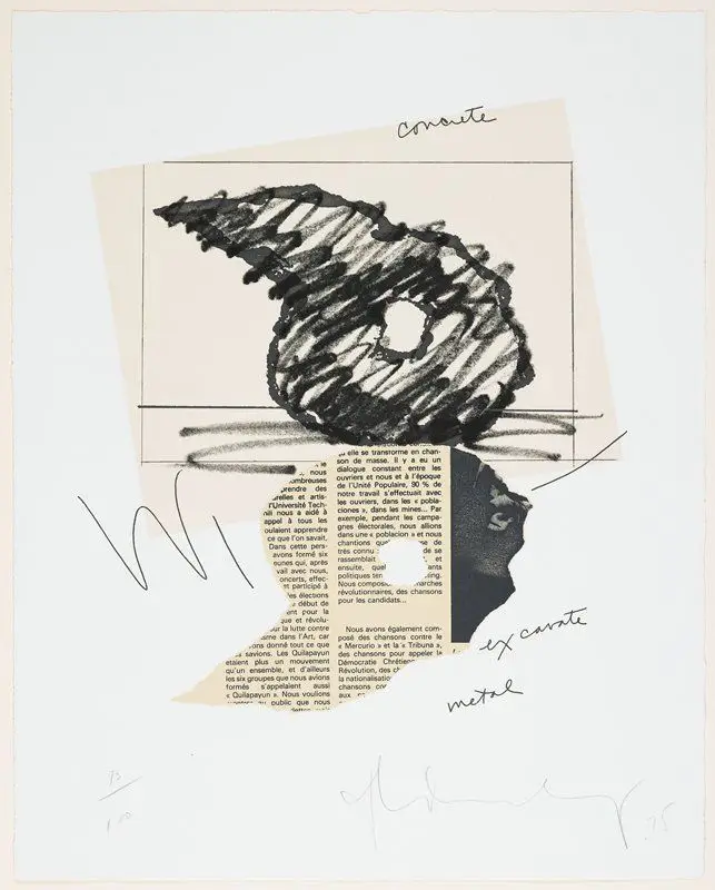 Study for a Sculpture in the Form of an Inverted Q: Above and Below Ground by Claes Oldenburg