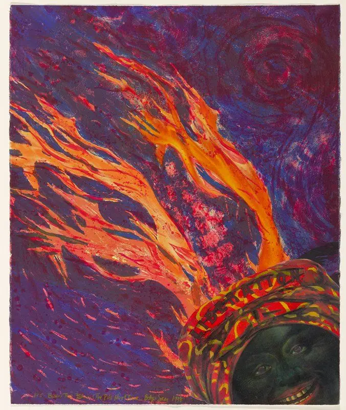 Blow Top Blues: The Fire Next Time by Betye Saar